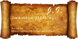 Jankovits Illés névjegykártya
